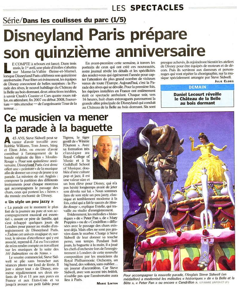 les 15 ans de disneyland paris